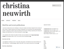 Tablet Screenshot of christinaneuwirth.com